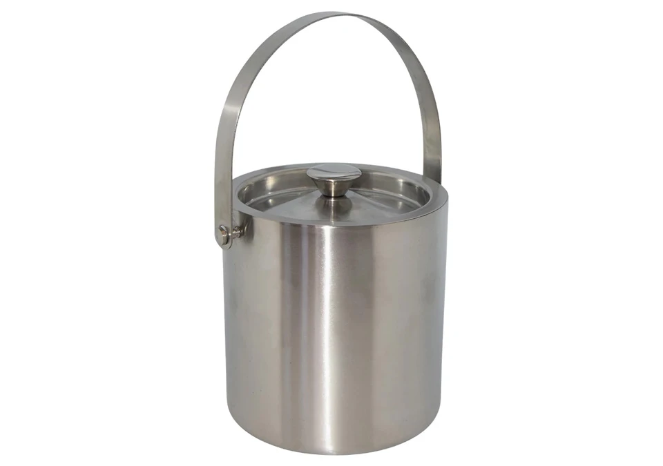 Stainless Insulated Ice Bucket with handle