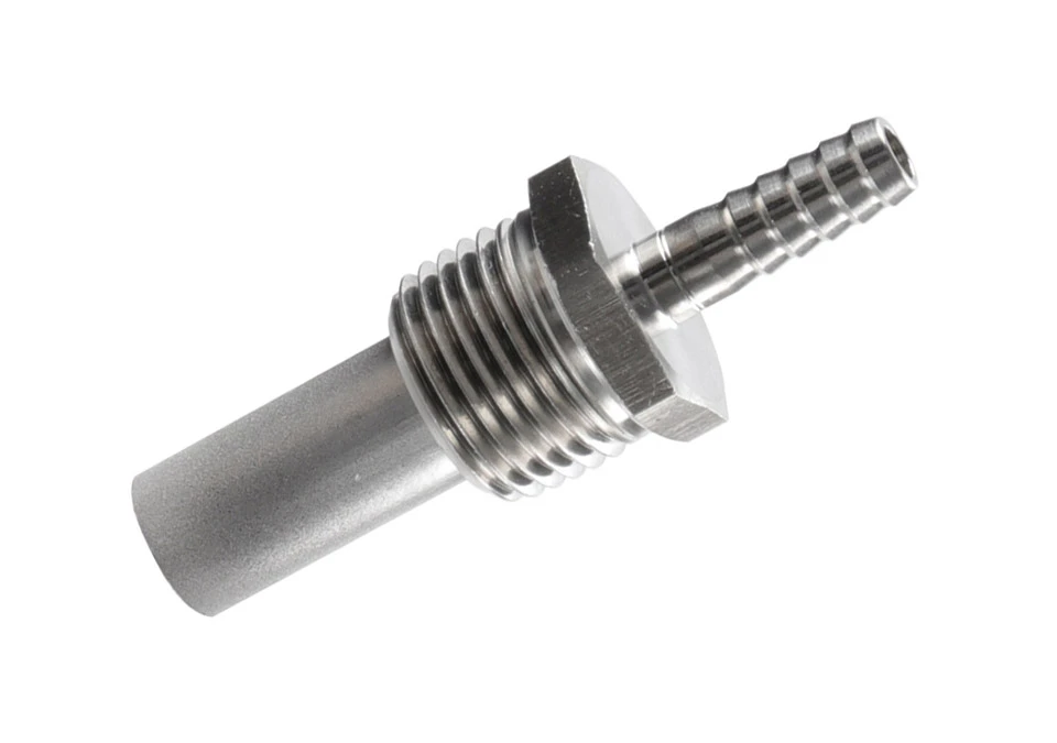 Diffusion Stone 0,5 microns with 1/2" MPT & 1/4" Barb