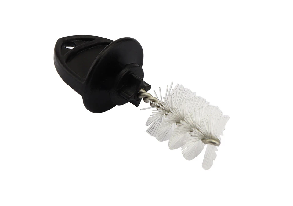 Hygiene Plug with brush for tap - Black
