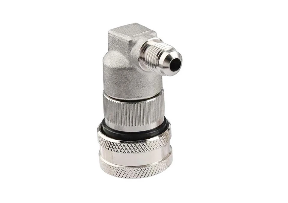 Ball Lock Stainless Disconnect Threaded 1/4" MFL Black for Beer/Liquid