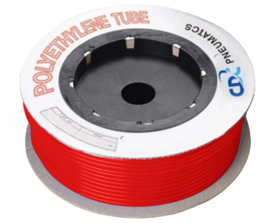 PE Tubing 5/16" (5,4 x 8 mm) Red - per meter