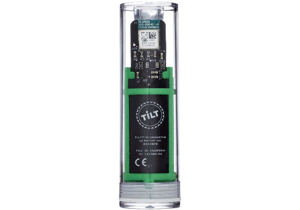 Tilt Hydrometer and Thermometer - Green