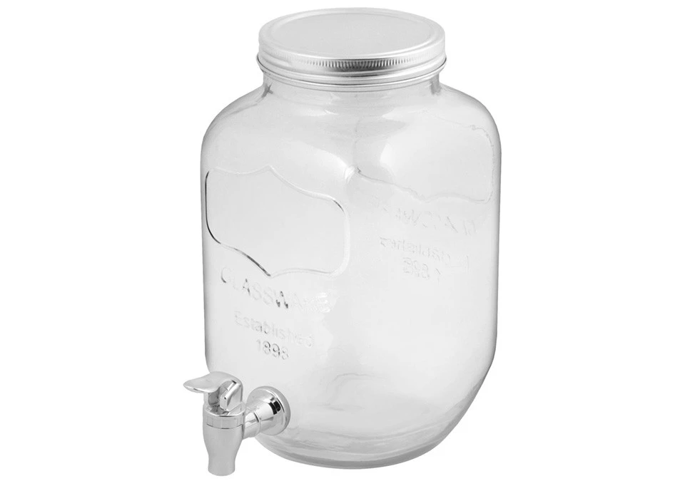 Glass Jar with Lid & Tapp 4L