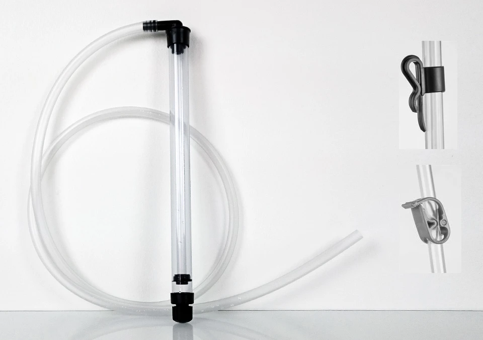 Pump Auto siphon 33cm with 1,5m tube with holder and clip