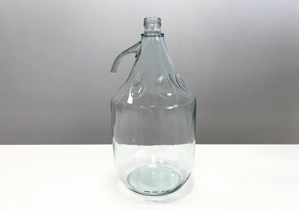 Glass Damejeanne 5L with Handle and Screw Opening