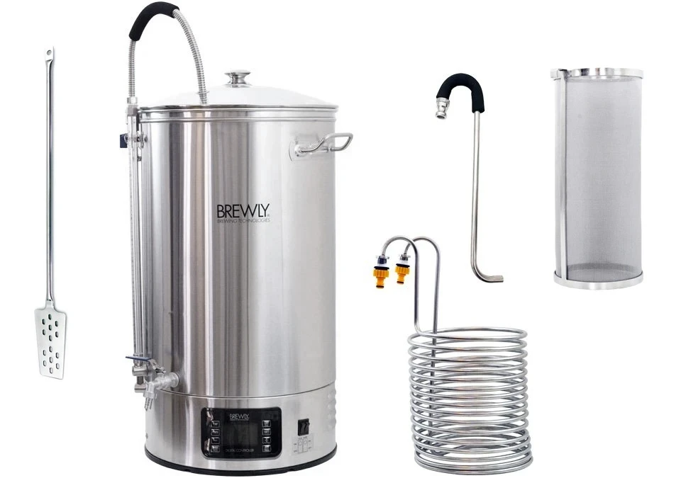 Brewly 70L Brewery with Chiller, Hop Spider, Paddle & Whirlpool