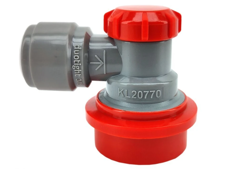 Ball lock Duotight 9,5mm (3/8") Gas Grey/Red
