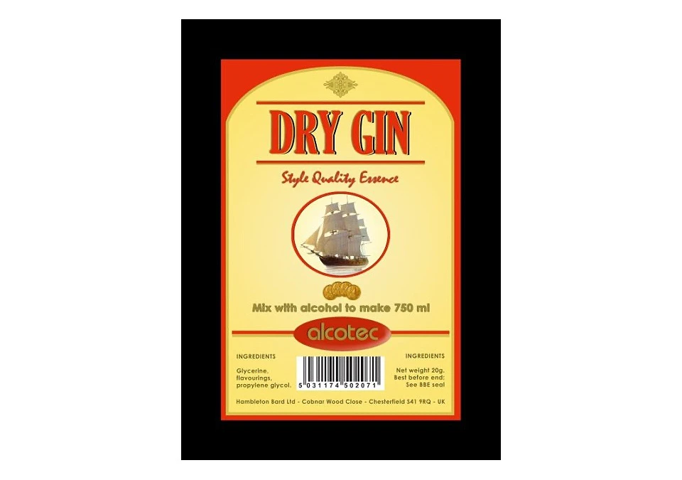 Alcotec Dry Gin Essence 20g