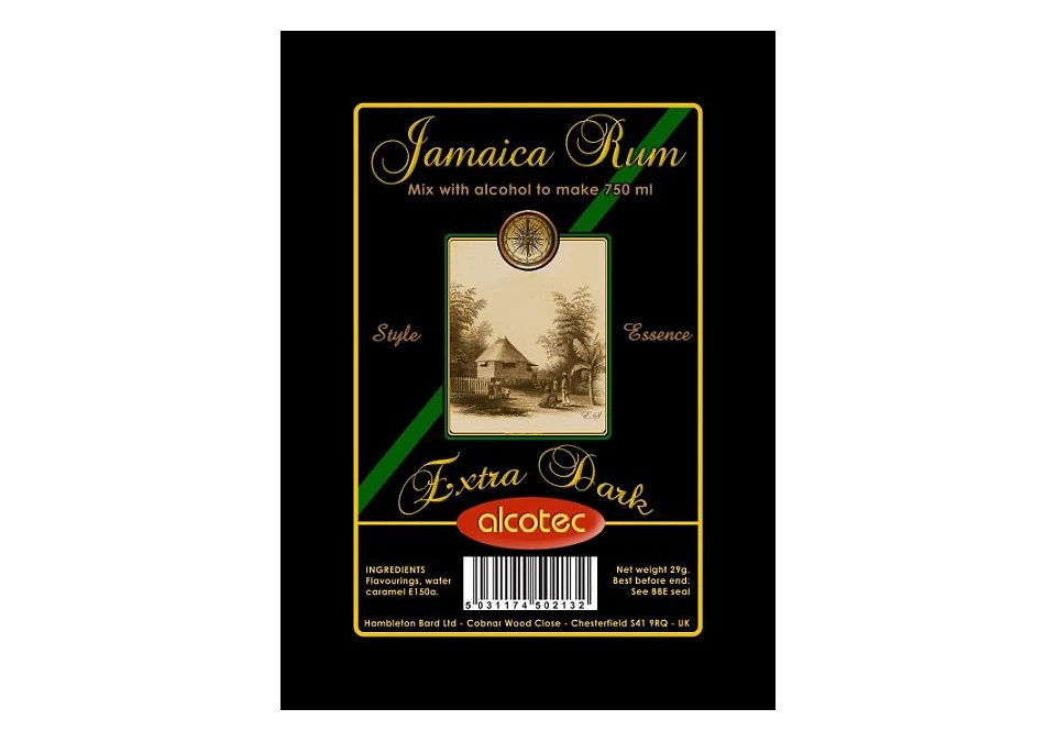 Alcotec Extra Dark Jamaica Rum Essence 20g